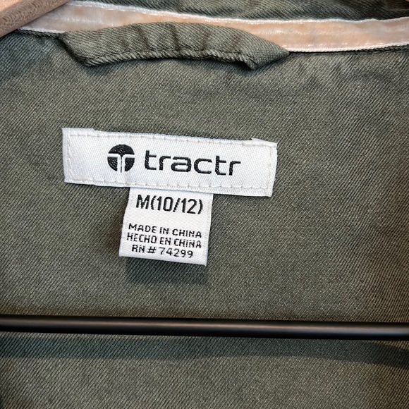 Tractr Button Down Shirt with Patches - Picture 4 of 9
